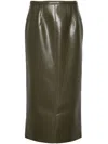 Philosophy Di Lorenzo Serafini Coated-finish High-waisted Skirt