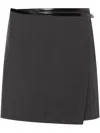 Philosophy Di Lorenzo Serafini Wool Blend Mini Skirt In Gray