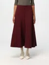 Philosophy Di Lorenzo Serafini Pleated Midi Skirt In Braun