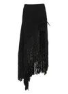 Philosophy Di Lorenzo Serafini Elastic Fringed Maxi Skirt