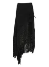 Philosophy Di Lorenzo Serafini Elastic Fringed Maxi Skirt