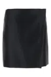 Philosophy Di Lorenzo Serafini Duchesse Satin Mini Skirt In Black