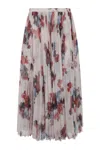 Philosophy Di Lorenzo Serafini Pleated Midi Skirt In Multicolor