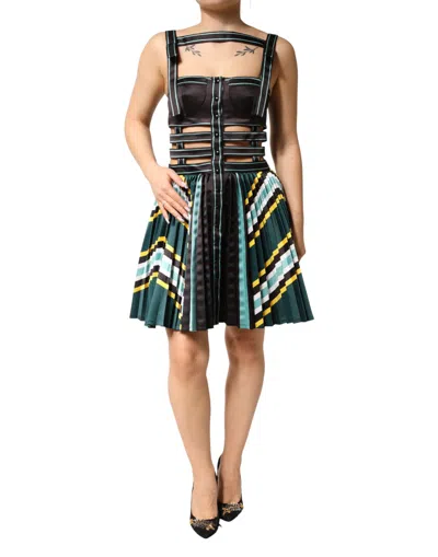 Pre-owned Philosophy Di Lorenzo Serafini Sleeveless A-line Women's Dress () In Multi