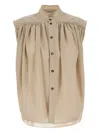 Philosophy Di Lorenzo Serafini Cappuccino Polyester Blend Shirt In Neutrals