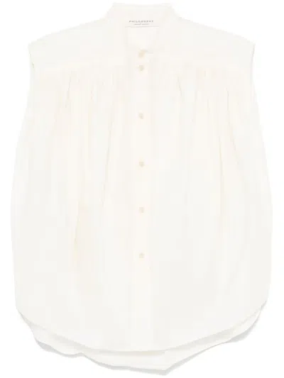 Philosophy Di Lorenzo Serafini Sleeveless Blouse In Nude