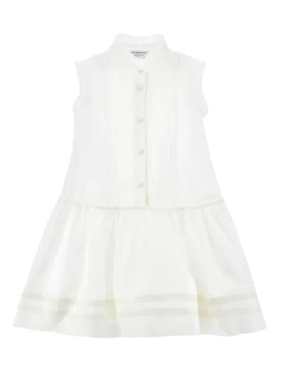 Philosophy Di Lorenzo Serafini Kids' Sleeveless Cotton Dress In Cream