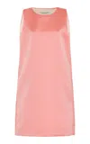 Philosophy Di Lorenzo Serafini Elegant Silk Blend Mini Shift Dress In Pink