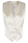 PHILOSOPHY DI LORENZO SERAFINI PHILOSOPHY DI LORENZO SERAFINI SLEEVELESS GILET WITH DEEP V-NECKLINE