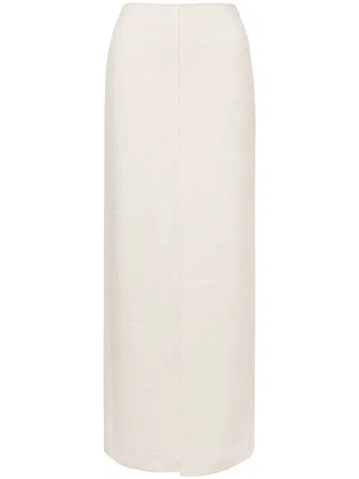 Philosophy Di Lorenzo Serafini Slit Maxi Skirt In White