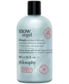 Philosophy Di Lorenzo Serafini Snow Angel Hydrating Shower Gel, Bubble Bath, & Shampoo, 16 Oz. In Transparent