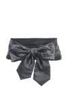 Philosophy Di Lorenzo Serafini Soft Belt With Bow In Gray