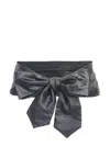 Philosophy Di Lorenzo Serafini Soft Belt With Bow In Black