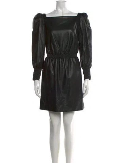 Pre-owned Philosophy Di Lorenzo Serafini Square Neckline Mini Dress In Black