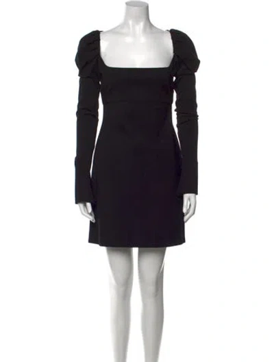 Pre-owned Philosophy Di Lorenzo Serafini Square Neckline Mini Dress In Black