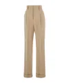 Philosophy Di Lorenzo Serafini Tailored Beige Trousers With High Waist In Neutral