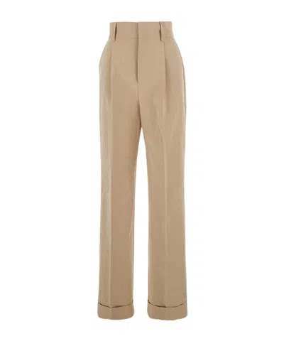 Philosophy Di Lorenzo Serafini Straight-leg Pleated Trousers In Neutral