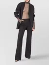 Philosophy Di Lorenzo Serafini Straight Leg Trousers Ribbed Accents In Black