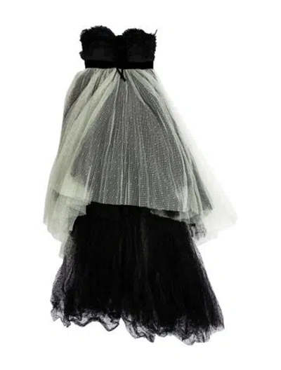 Pre-owned Philosophy Di Lorenzo Serafini Strapless Long Dress W/ Tags In Black