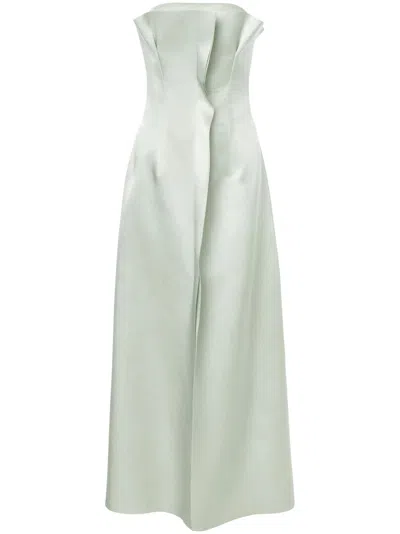 Philosophy Di Lorenzo Serafini Strapless Maxi Dress In Green