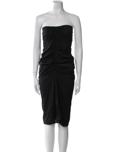 Pre-owned Philosophy Di Lorenzo Serafini Strapless Mini Dress W/ Tags In Black