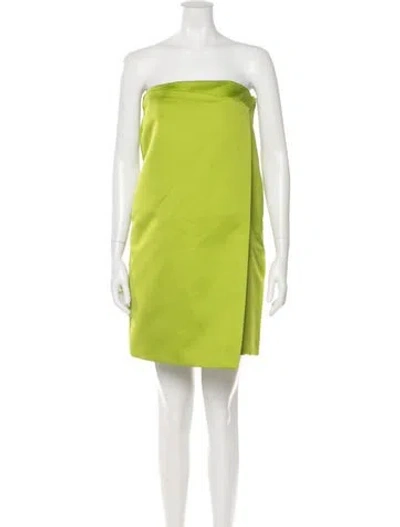 Pre-owned Philosophy Di Lorenzo Serafini Strapless Mini Dress W/ Tags In Green