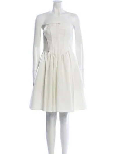 Pre-owned Philosophy Di Lorenzo Serafini Strapless Mini Dress W/ Tags In Neutral