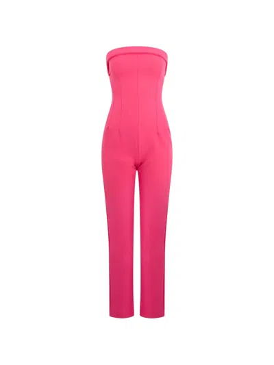 Philosophy Di Lorenzo Serafini Strapless Panelled Jumpsuit In Pink