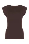 Philosophy Di Lorenzo Serafini Layered Boat Neck Blouse In Brown