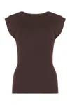 Philosophy Di Lorenzo Serafini Layered Boat Neck Blouse In Brown
