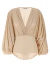 Philosophy Di Lorenzo Serafini Draped Bodysuit In Pink