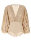 Philosophy Di Lorenzo Serafini Draped Bodysuit In Pink