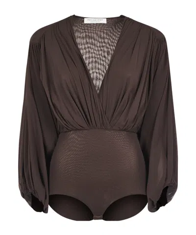 Philosophy Di Lorenzo Serafini Stretch Tulle Bodysuit