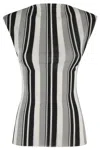 Philosophy Di Lorenzo Serafini Stretch Tulle Fabric With Striped Top
