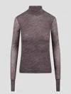 Philosophy Di Lorenzo Serafini Stretch Tulle Printed Turtleneck Jumper