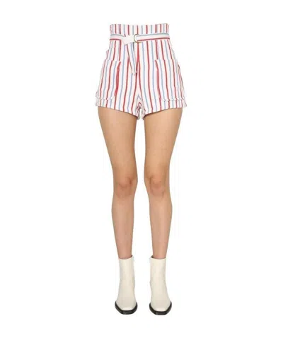 PHILOSOPHY DI LORENZO SERAFINI PHILOSOPHY DI LORENZO SERAFINI STRIPE BELTED SHORTS