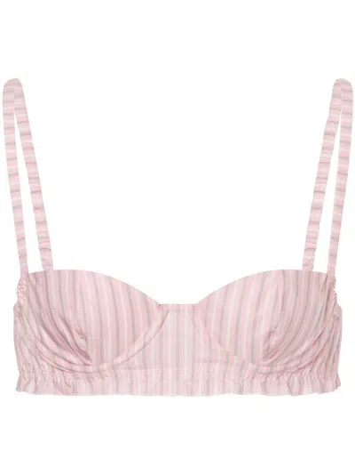 Philosophy Di Lorenzo Serafini Stripe Bra In Pink