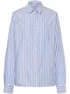 Philosophy Di Lorenzo Serafini Stripe-pattern Shirt In Blue