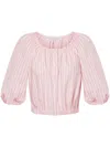 Philosophy Di Lorenzo Serafini Stripe-print Top In Pink