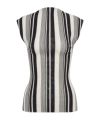 Philosophy Di Lorenzo Serafini Stretch Tulle Fabric With Striped Top
