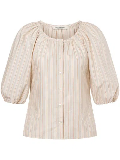 Philosophy Di Lorenzo Serafini Striped Blouse With Buttons