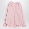 Philosophy Di Lorenzo Serafini Striped Blouse With Ruffles