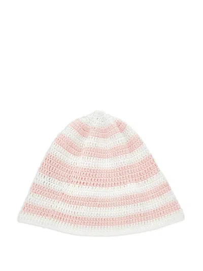 Philosophy Di Lorenzo Serafini Kids' Striped-crochet Beanie Hat In Multi