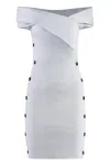 Philosophy Di Lorenzo Serafini Front Button Striped Dress For Women In Grey