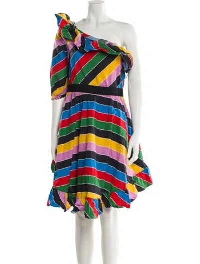 Pre-owned Philosophy Di Lorenzo Serafini Striped Knee-length Dress In Multi