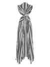 Philosophy Di Lorenzo Serafini Striped Maxi Dress In Neutrals