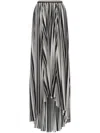Philosophy Di Lorenzo Serafini Striped Maxi Skirt In Black