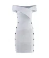 Philosophy Di Lorenzo Serafini Front Button Striped Dress For Women
