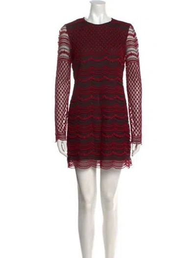 Pre-owned Philosophy Di Lorenzo Serafini Striped Mini Dress In Red