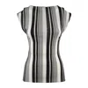 Philosophy Di Lorenzo Serafini Stretch Tulle Fabric With Striped Top In Gray
